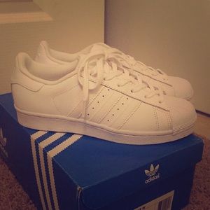 New all white superstars